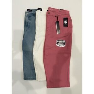 LOT OF THREE Gloria Vanderbilt AMANDA  Capri Size 10 Straight Mid-Rise Skimmer